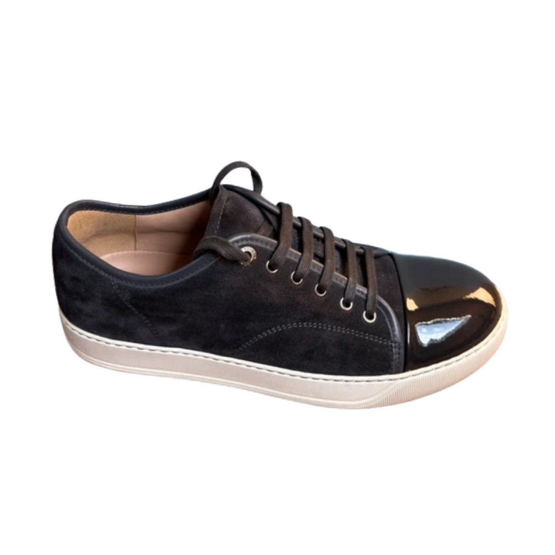 Lanvin Cap Toe Sneakers (Dark Grey)