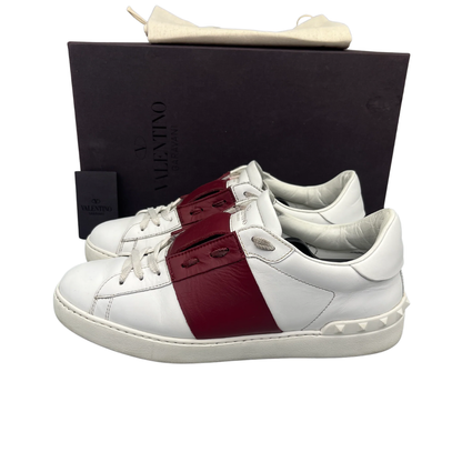 Valentino Garavani Open Sneakers (White Red)