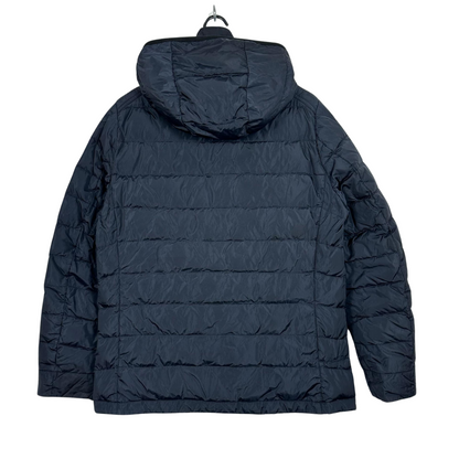 Moncler River Down Jacket (Navy) (Black Logo)