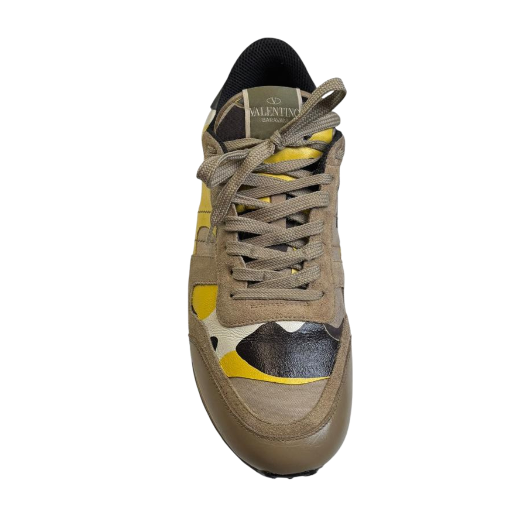 Valentino Garavani Rockrunner Sneakers (Beige)