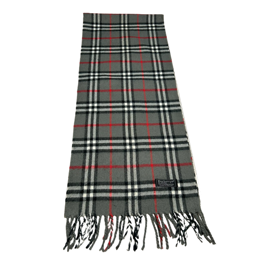 Burberry Scarf (Dark Grey) (Vintage)