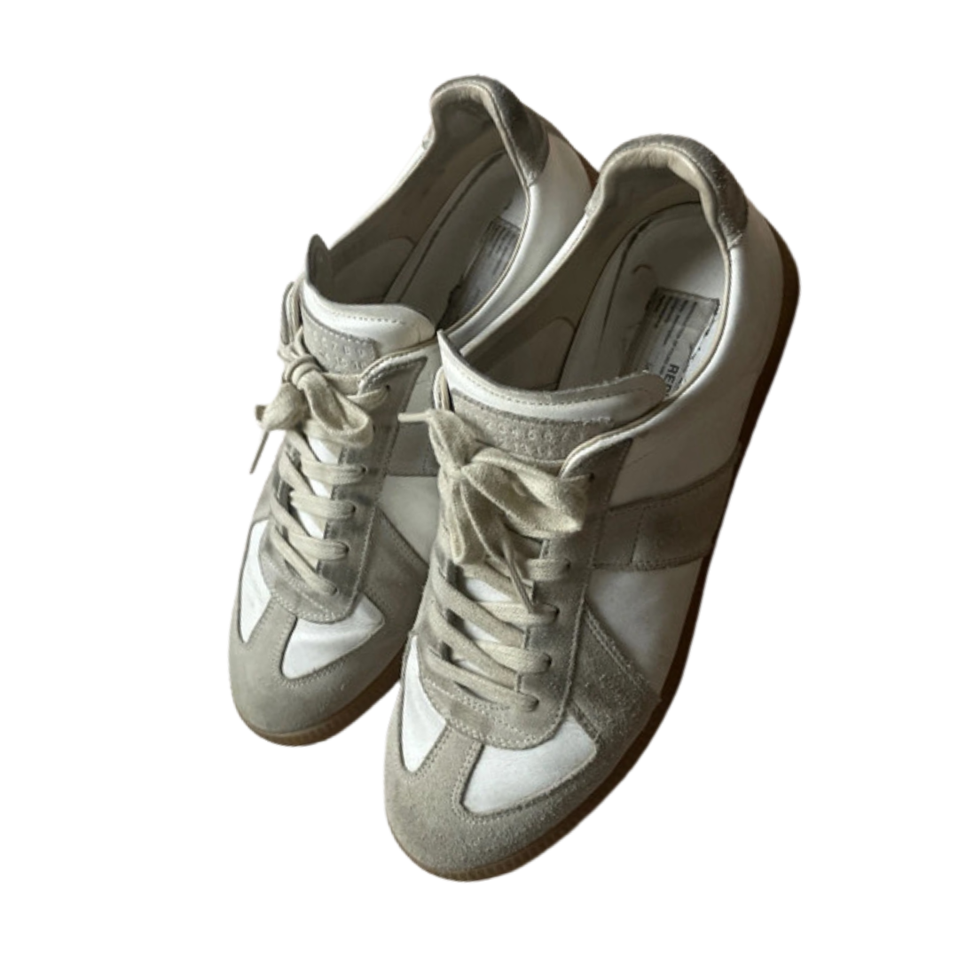 Maison Margiela Gat Sneakers (White &amp; Grey)