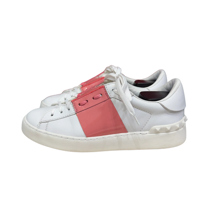 Valentino Garavani Open Sneakers (White Pink) (Womens)