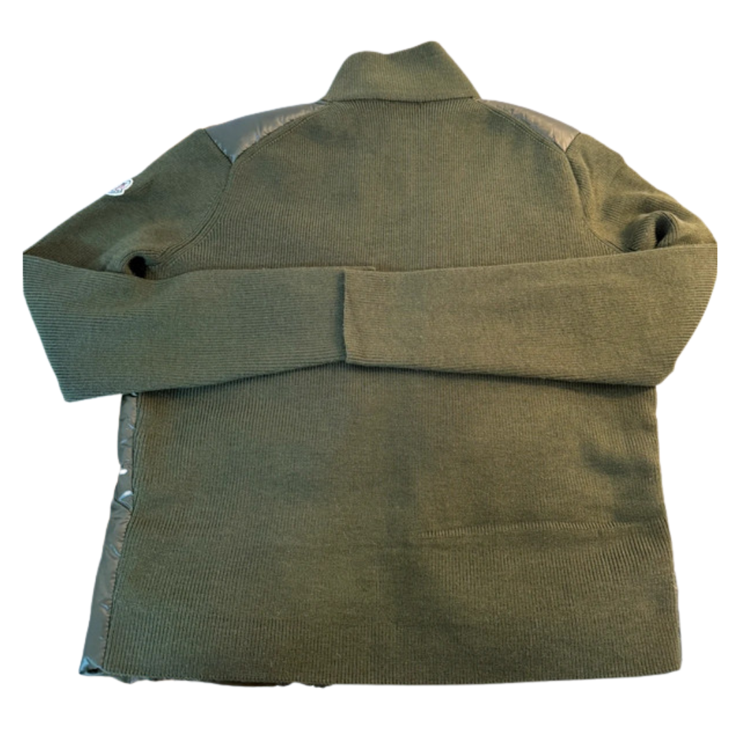 Moncler Maglione Tricot Cardigan Jacket (Dark Green)