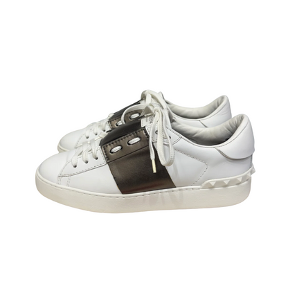 Valentino Garavani Open Sneakers (White Bronze) (Womens)
