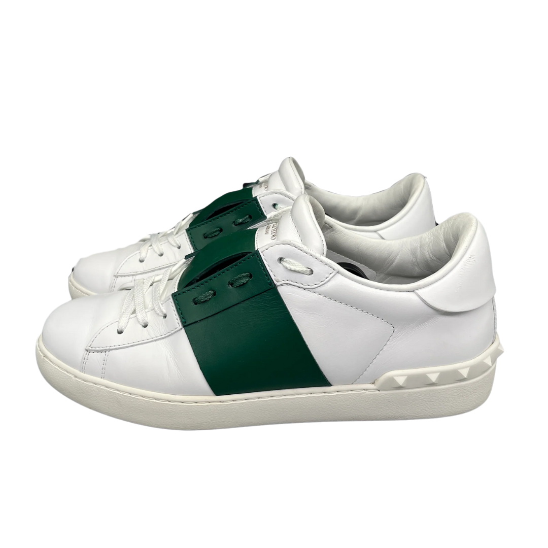 Valentino Garavani Open Sneakers (White Green)