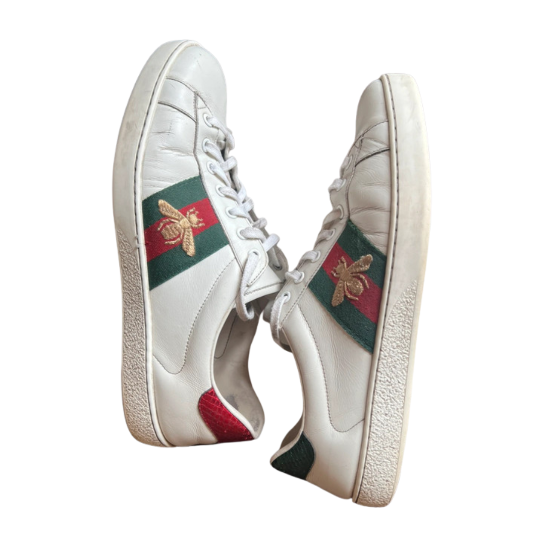 Gucci Ace Sneakers (White)