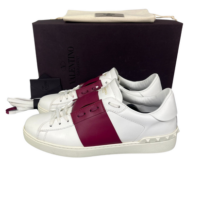 Valentino Garavani Open Sneakers (White Red)