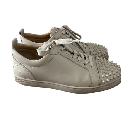 Christian Louboutin Louis Junior Spike Sneakers (Cream)