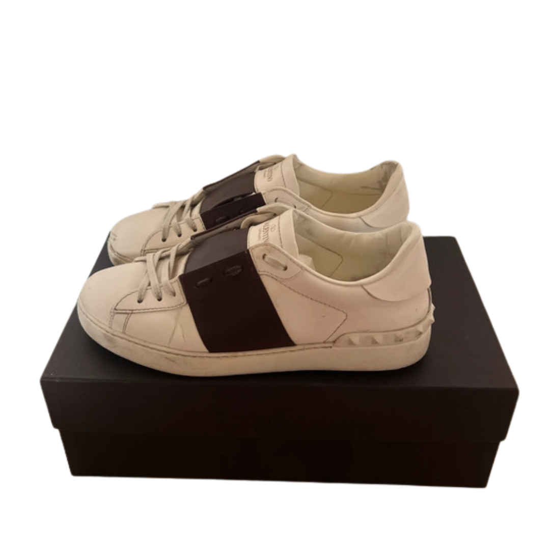 Valentino Open Sneakers (Burgundy)