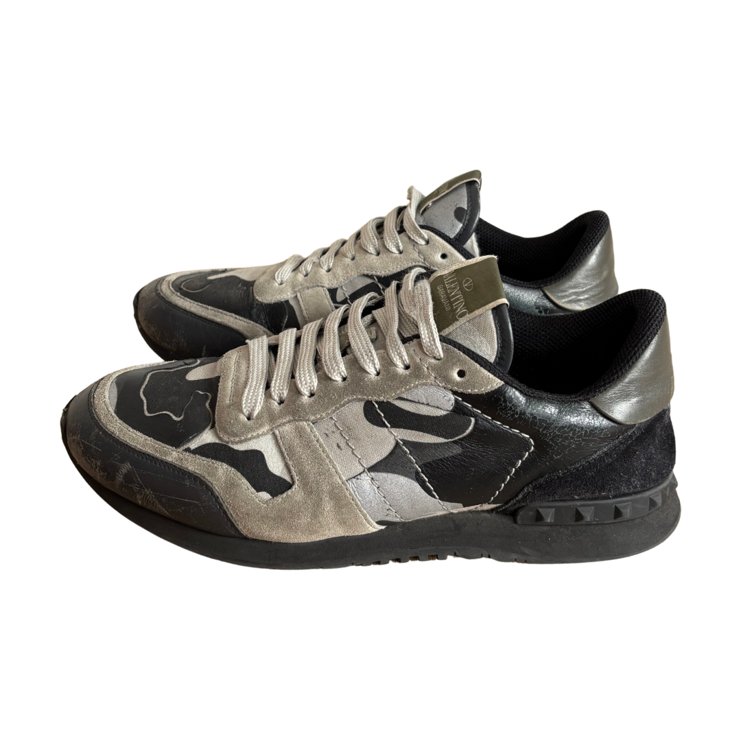 Valentino Garavani Rockrunner Sneakers (Dark Grey)