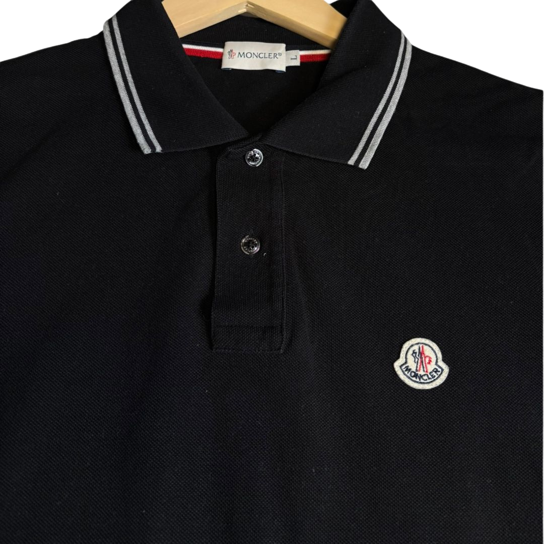 Moncler Maglia Polo Shirt (Black)