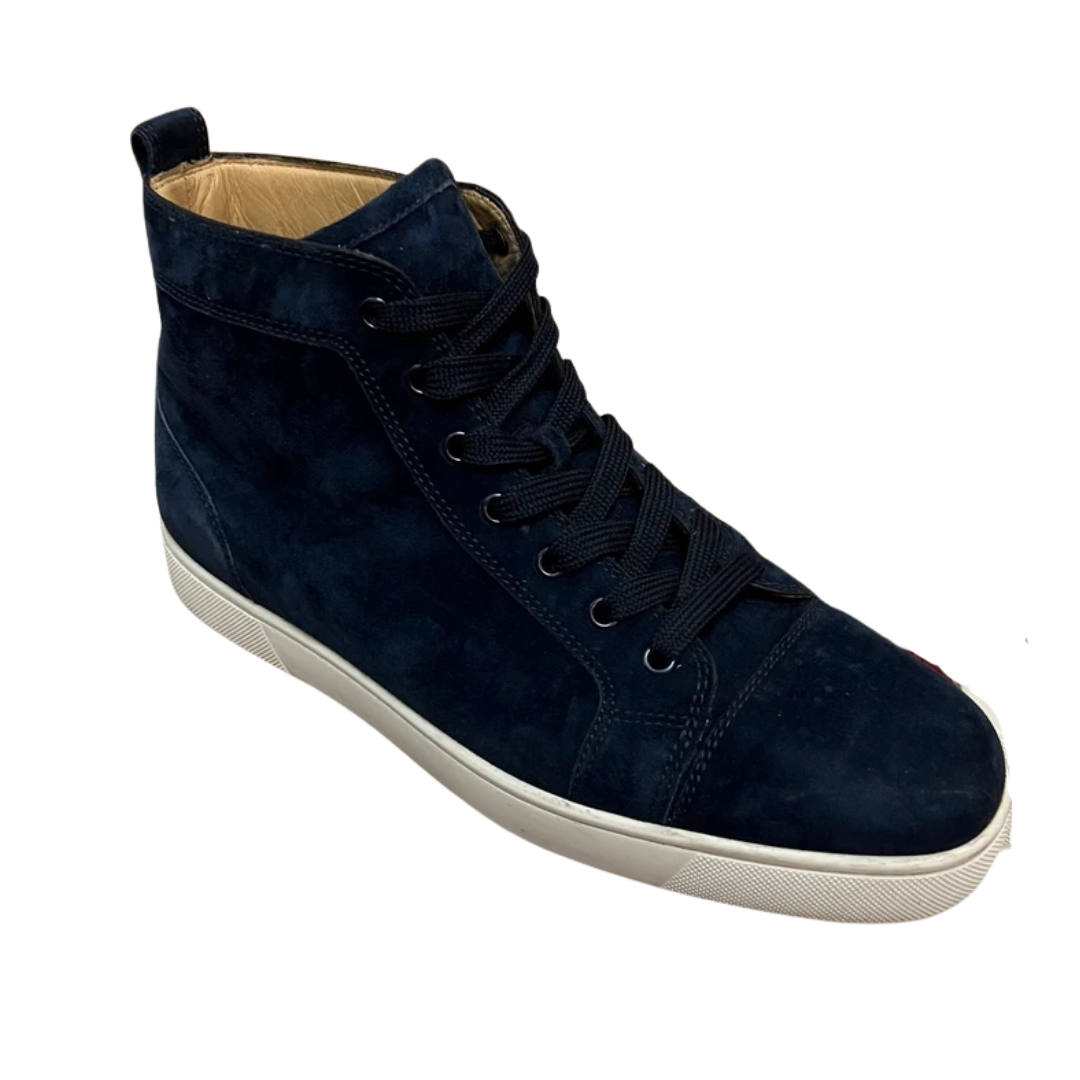 Christian Louboutin Louis High Top Sneakers (Navy)