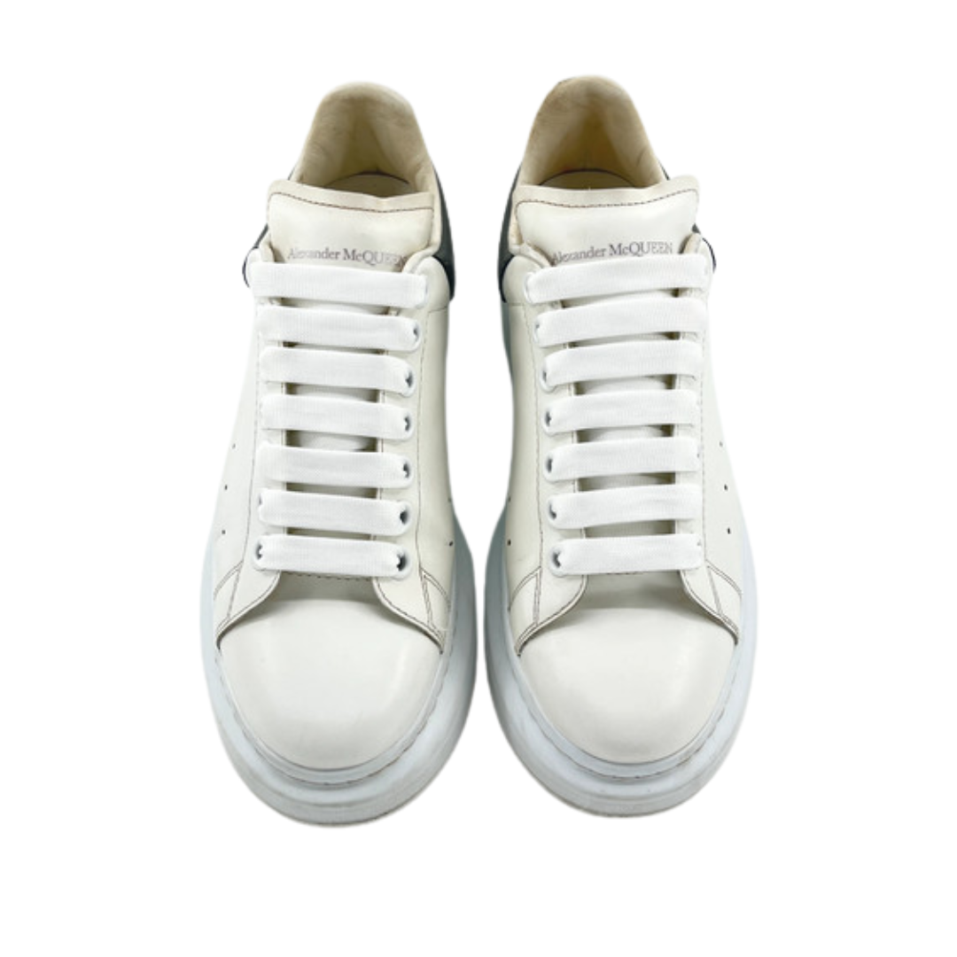 Alexander Mcqueen Oversize Sneakers (White Silver) (Womens)