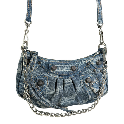 Balenciaga Balenciaga Le Cagole Mini Handbag (Blue Denim)