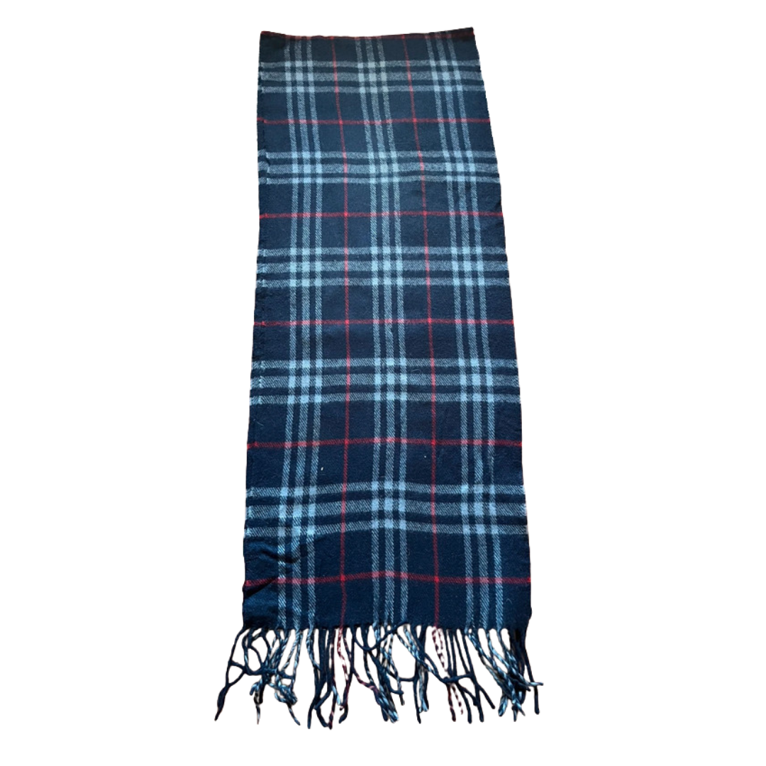 Burberry Scarf (Navy) (Vintage)