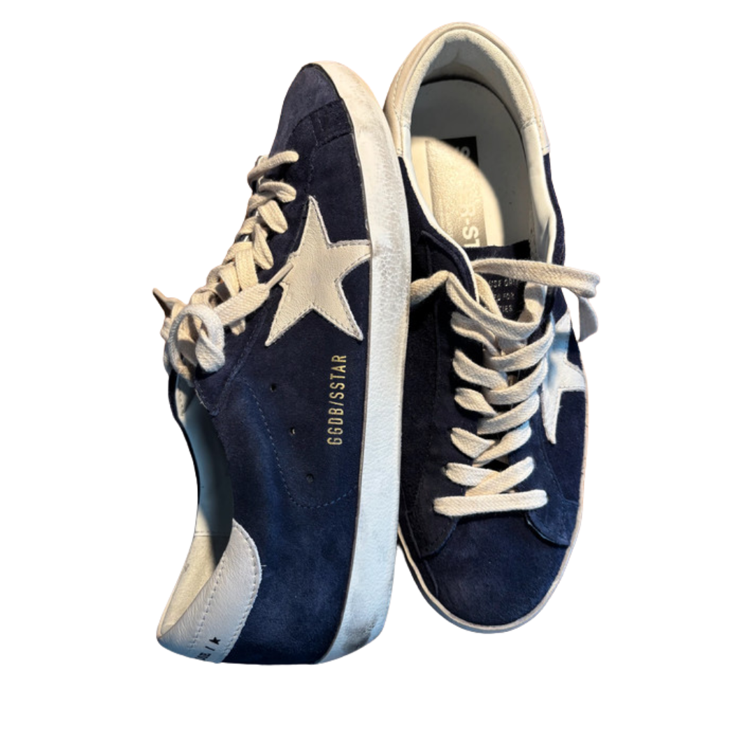 Golden Goose Superstar Sneakers (Navy)