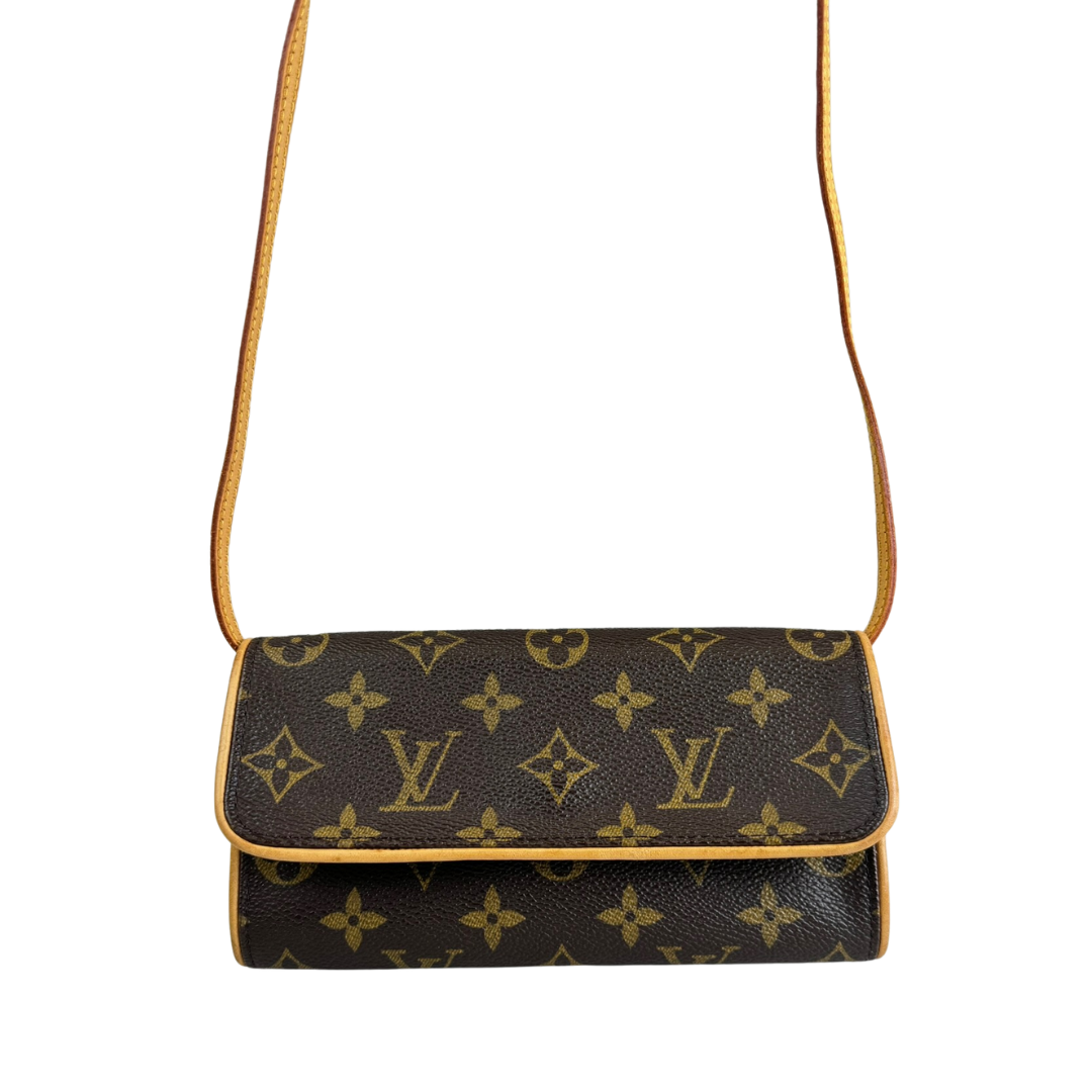 Louis Vuitton Pochette Twin GM Bag (Brown) (Vintage)