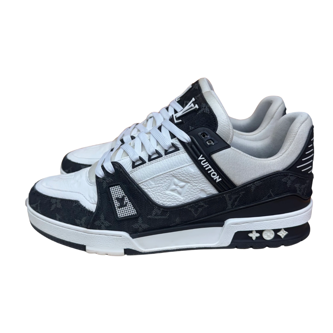Louis Vuitton Trainer Sneakers (White Black)