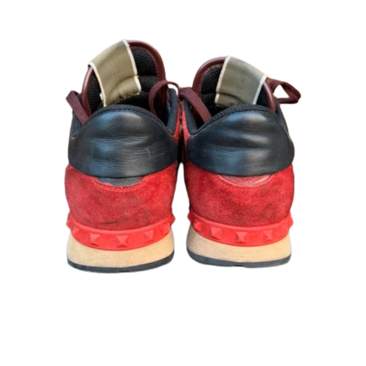 Valentino Camoflage Rockrunner Sneakers (Red)