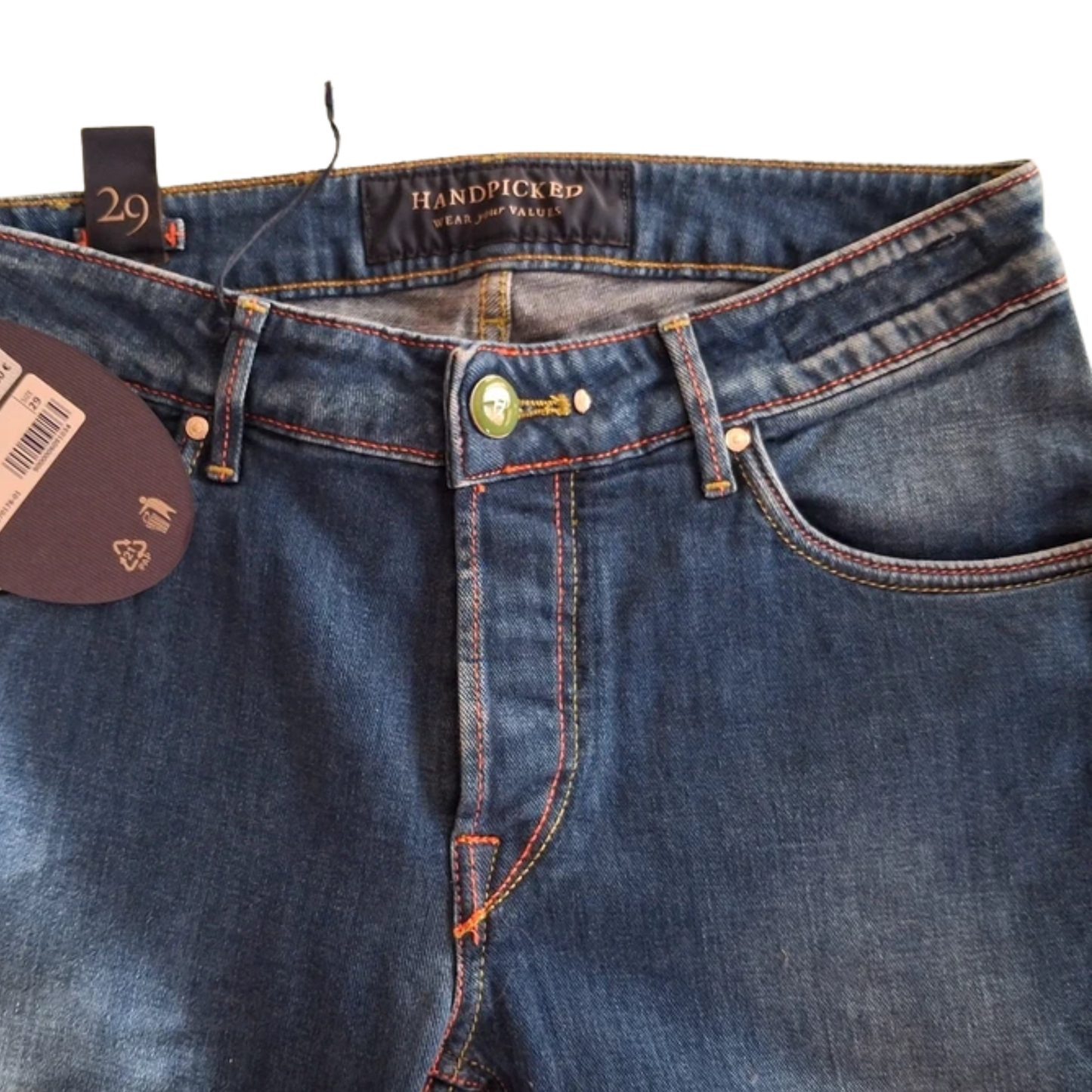 Handpicked Orvieto Slim Fit Jeans (Navy) (New)
