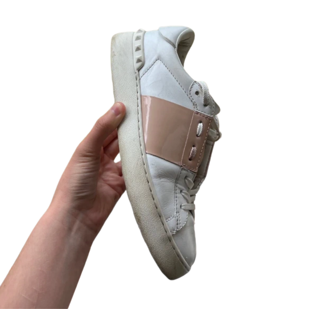 Valentino Garavani Open Sneakers (White Gold) (Women's)
