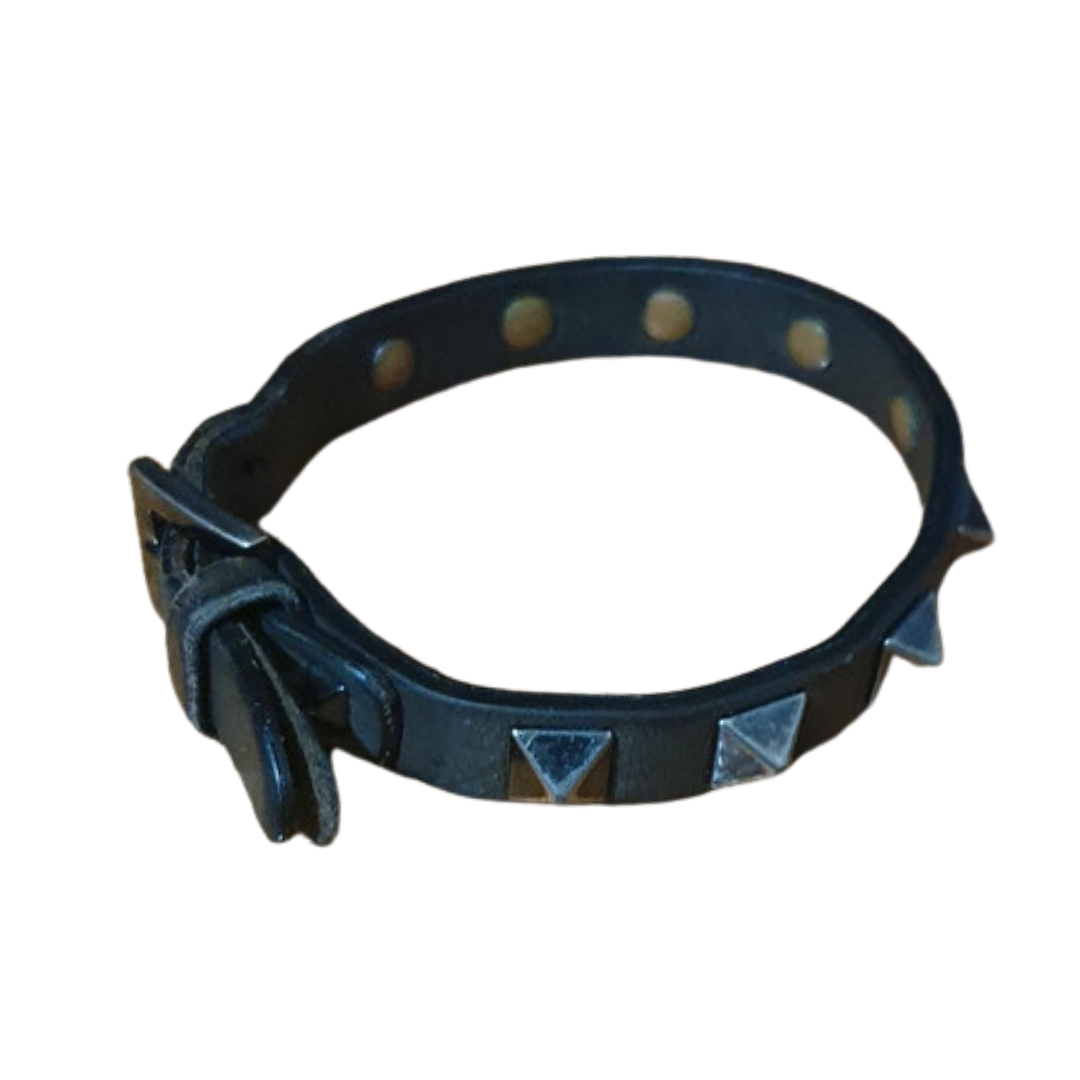 Valentino Garavani Rockstud Bracelet (Dark Grey)