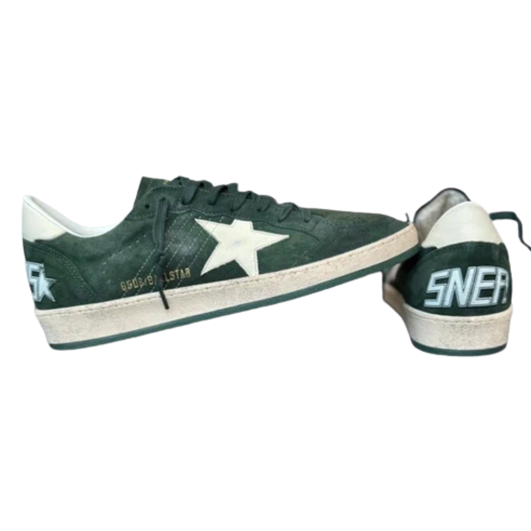 Golden Goose Ballstar Sneakers (Dark Green) (New)