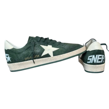 Golden Goose Ballstar Sneakers (Dark Green) (New)