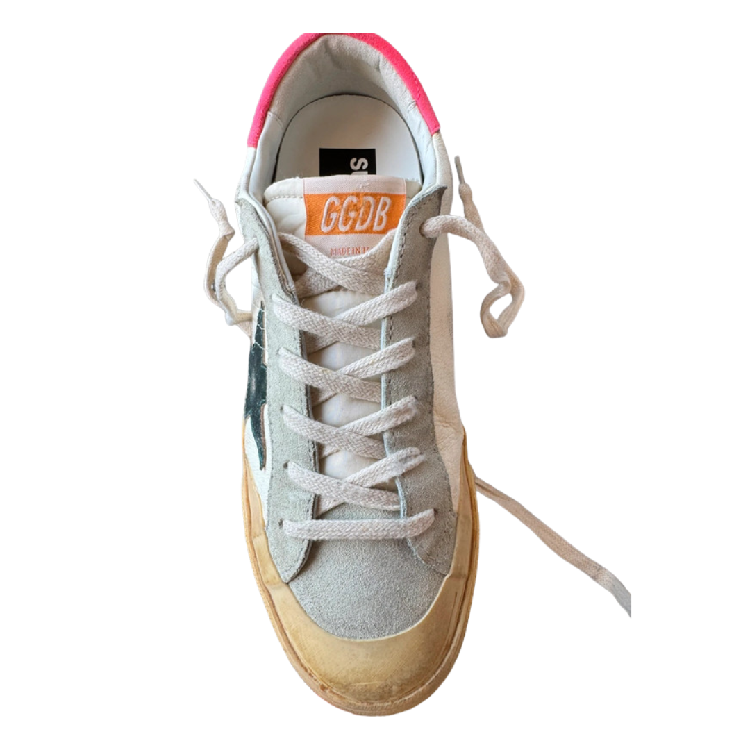 Golden Goose Superstar Sneakers (White pink) (Womens)
