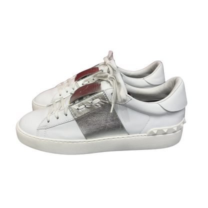 Valentino Garavani Open Sneakers (White Silver) (Womens)