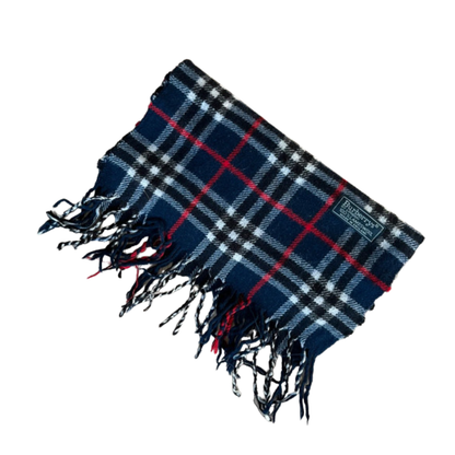 Burberry Scarf (Navy) (Vintage)