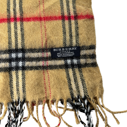 Burberry Scarf (Light Beige) (Vintage)