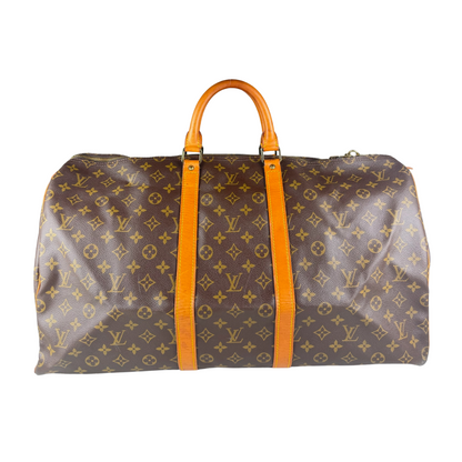 Louis Vuitton Keepall 55 Bag (Brown) (Vintage)
