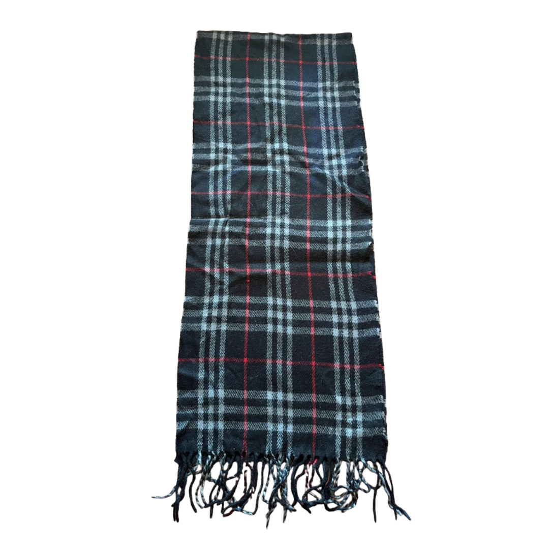 Burberry Scarf (Navy) (Vintage)