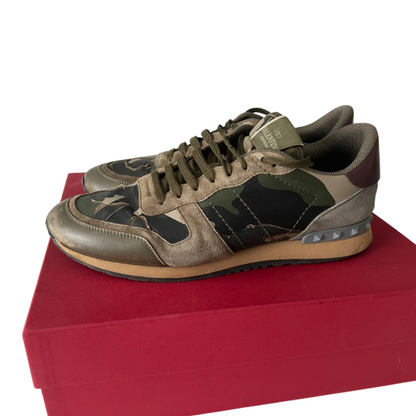 Valentino Garavani Rockrunner Sneakers (Khaki) 