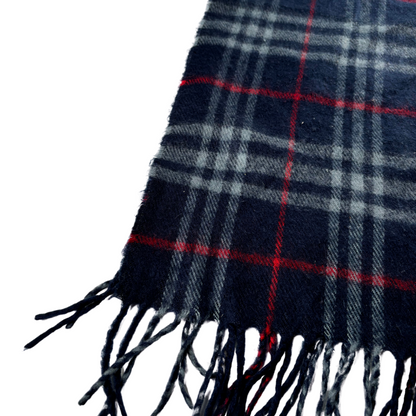 Burberry Scarf (Navy) (Vintage)