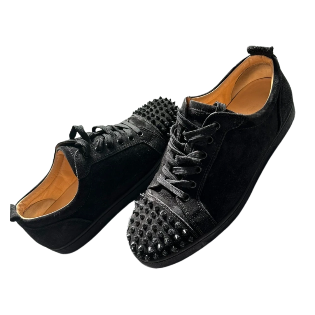 Christian Louboutin Louis Junior Spike Sneakers (Black)