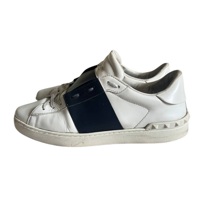Valentino Garavani Open Sneakers (White Navy)