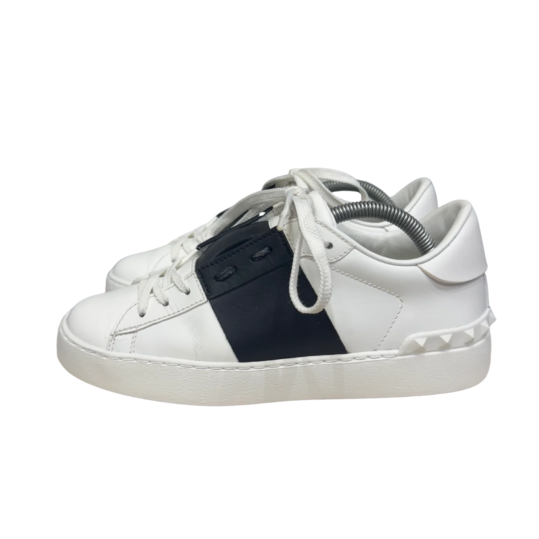 Valentino Garavani Open Sneakers (White Black) (Womens)