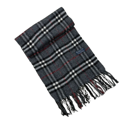 Burberry Scarf (Dark Grey) (Vintage)