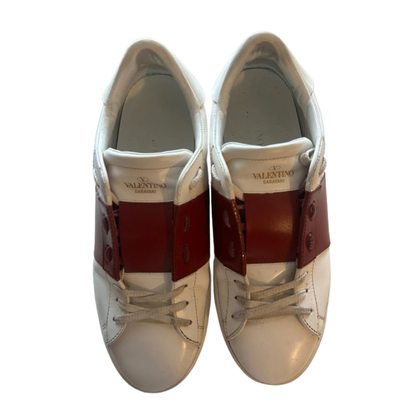 Valentino Garavani Open Sneakers (White Red)