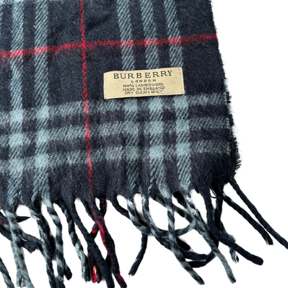 Burberry Scarf (Navy) (Vintage)