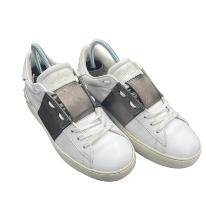 Valentino Garavani Open Sneakers (White Bronze) (Womens)