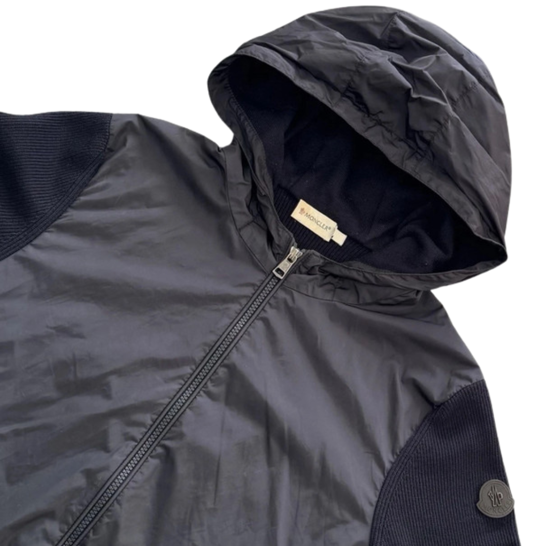 Moncler Maglione Tricot Cardigan Jacket (Black)