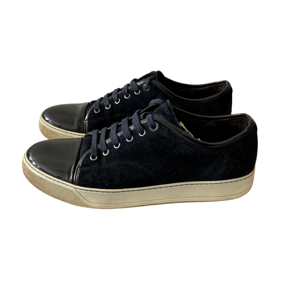 Lanvin Cap Toe Sneakers (Navy)
