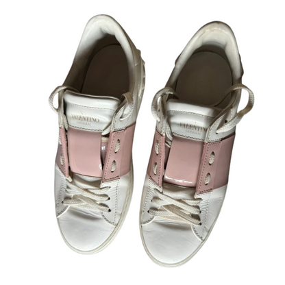 Valentino Garavani Open Sneakers (White Gold) (Women's)