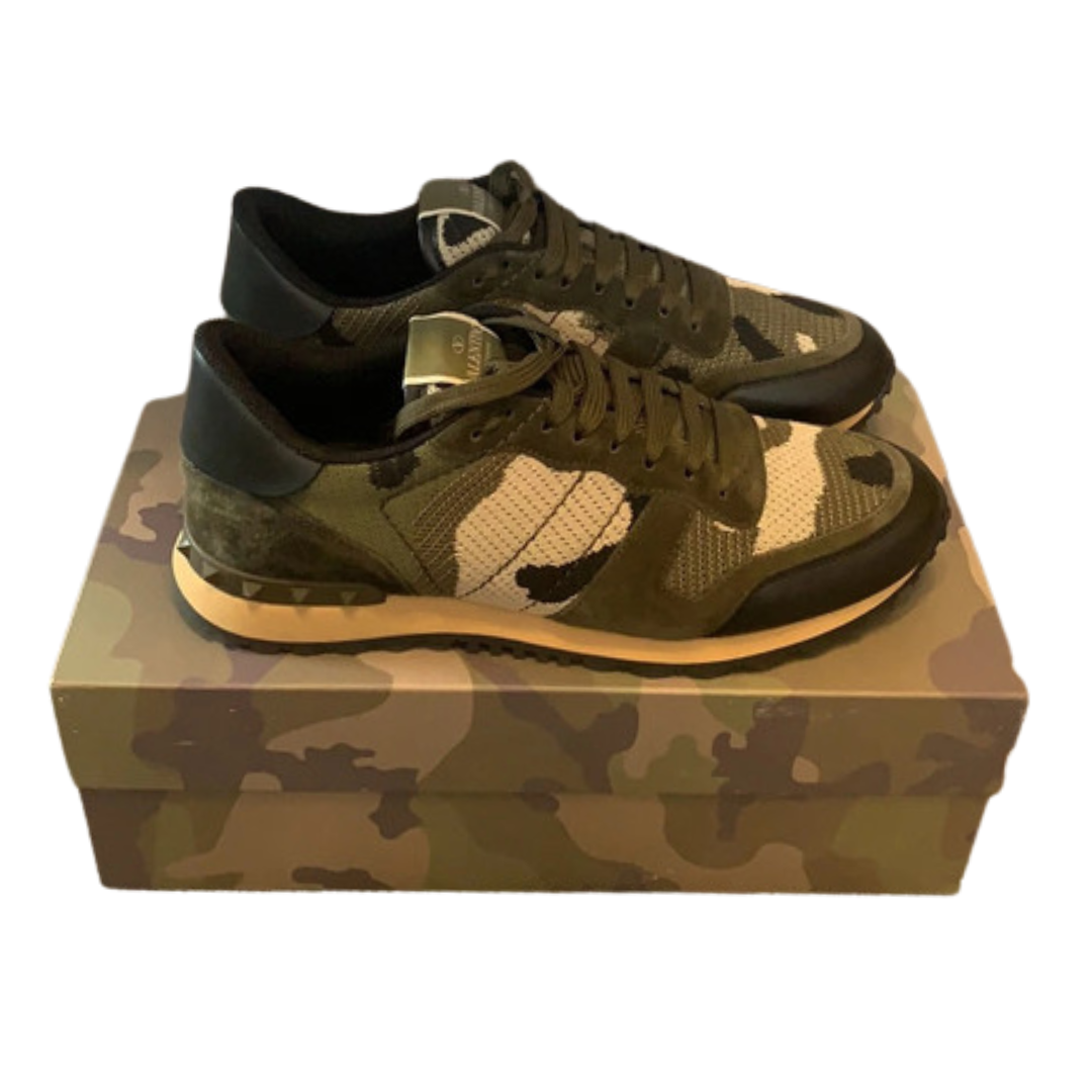 Valentino Garavani Rockrunner Sneakers (Dark Green)