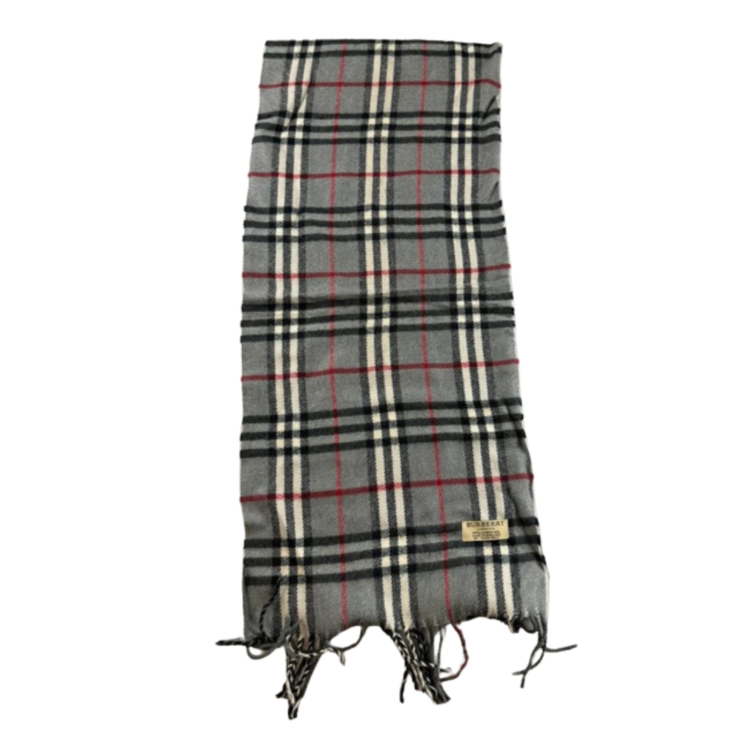 Burberry Scarf (Grey) (Vintage)