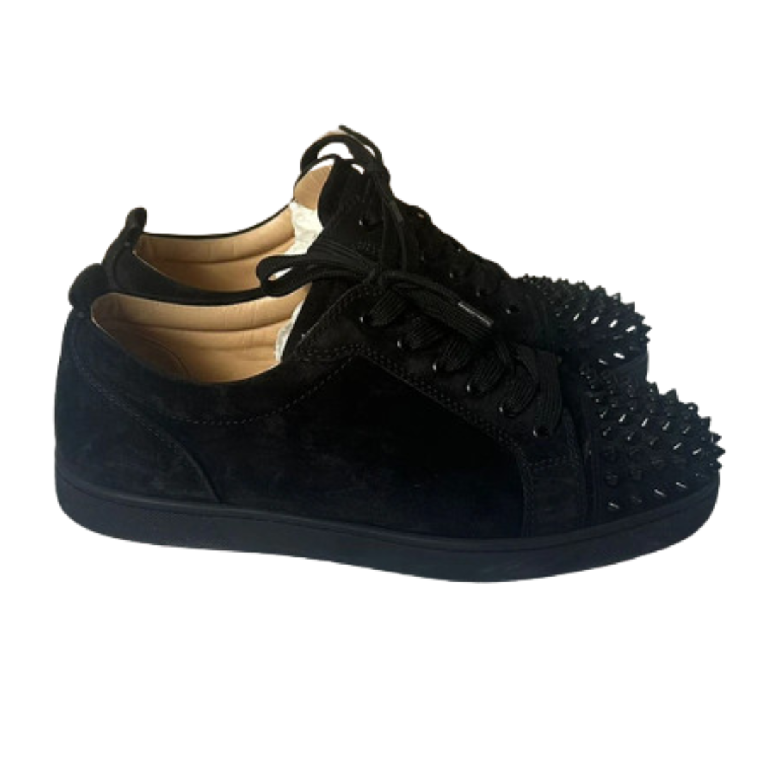 Christian Louboutin Louis Junior Spike Sneakers (Black)